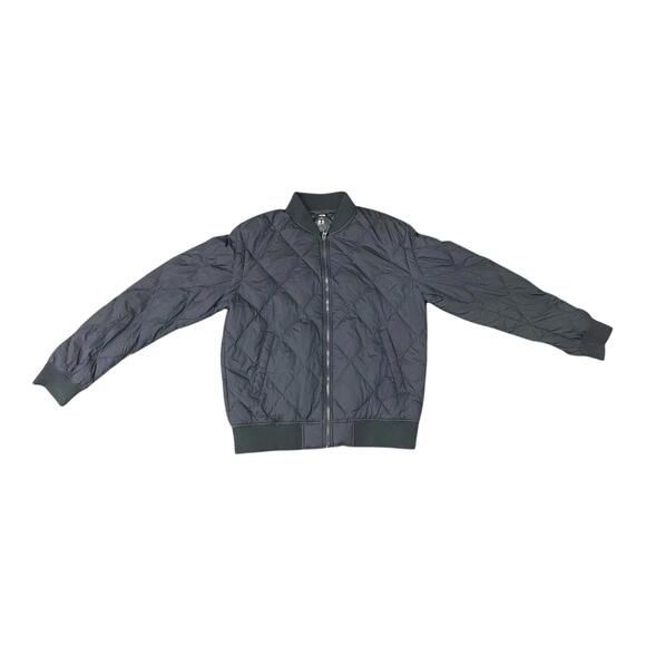 Uniqlo Ultra Light Down Jacket Mens Small Packable Puffer Lightweight Black Mint - Picture 1 of 6